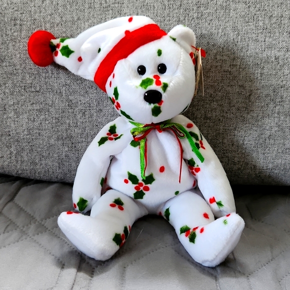 Beanie Baby 1998 Holiday Bear - Picture 1 of 4